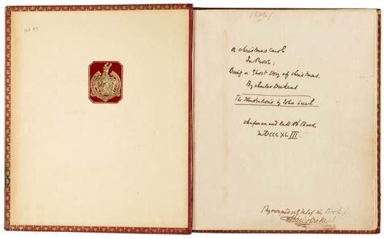 A Christmas Carol manuscript