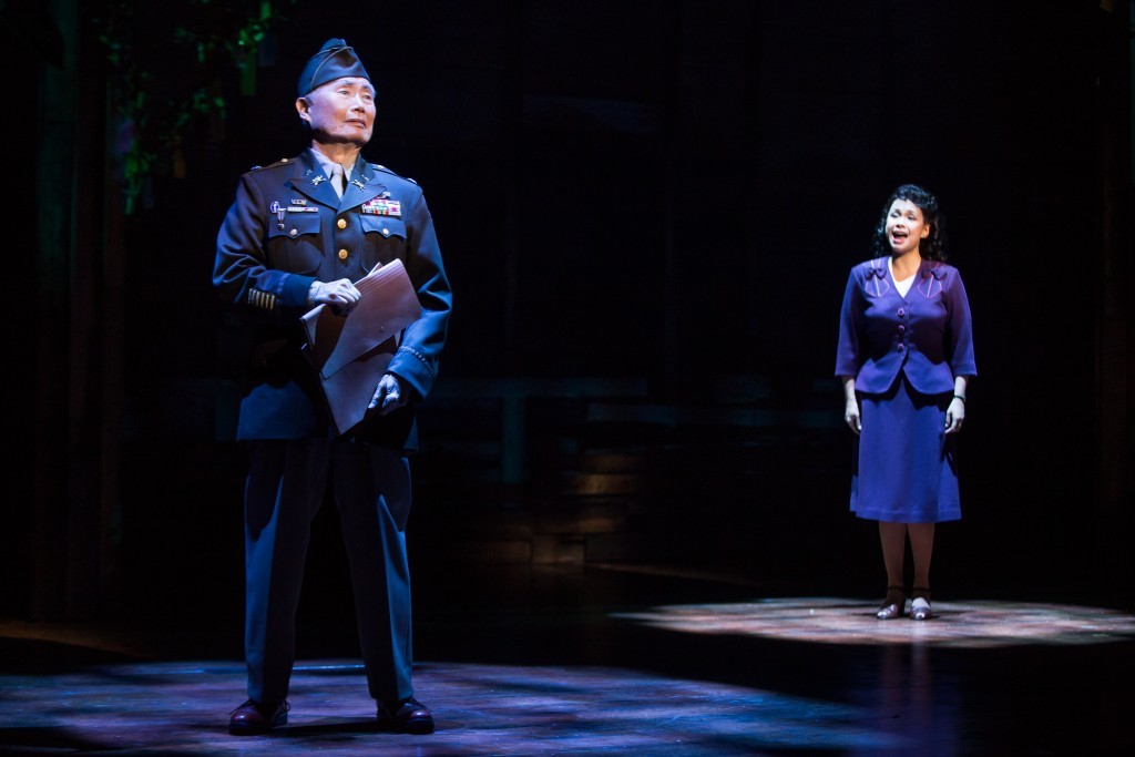 George Takei and Lea Salonga in a scene from "Allegiance" (c) Matthew Murphy