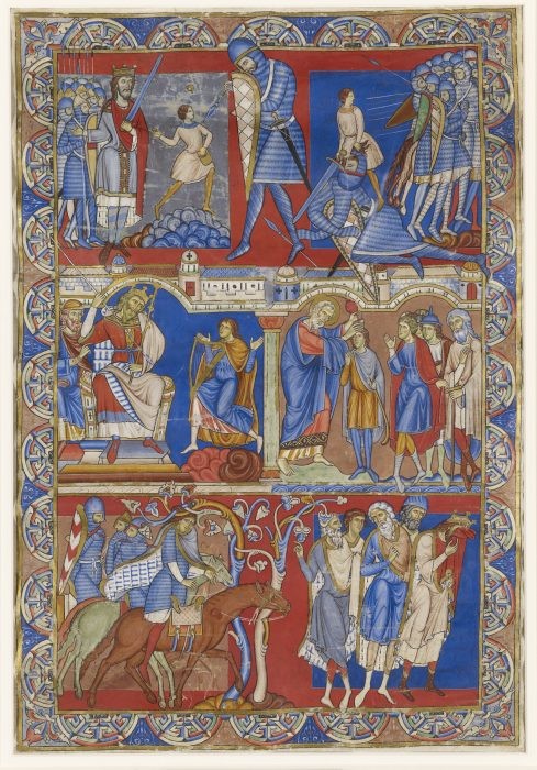 MS M.619 Recto, Leaf from Winchester Bible. Eng, Winchester, Cathedral Priory of St. Swithin, ca. 1160-80 Winchester, England, between 1160 and 1180. MS M.619 Recto, Leaf from Winchester Bible. Eng, Winchester, Cathedral Priory of St. Swithin, ca. 1160-80 Winchester, England, between 1160 and 1180.