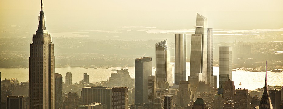 Hudson Yards, Aerial View Looking West, &copy;VH - 09/2012