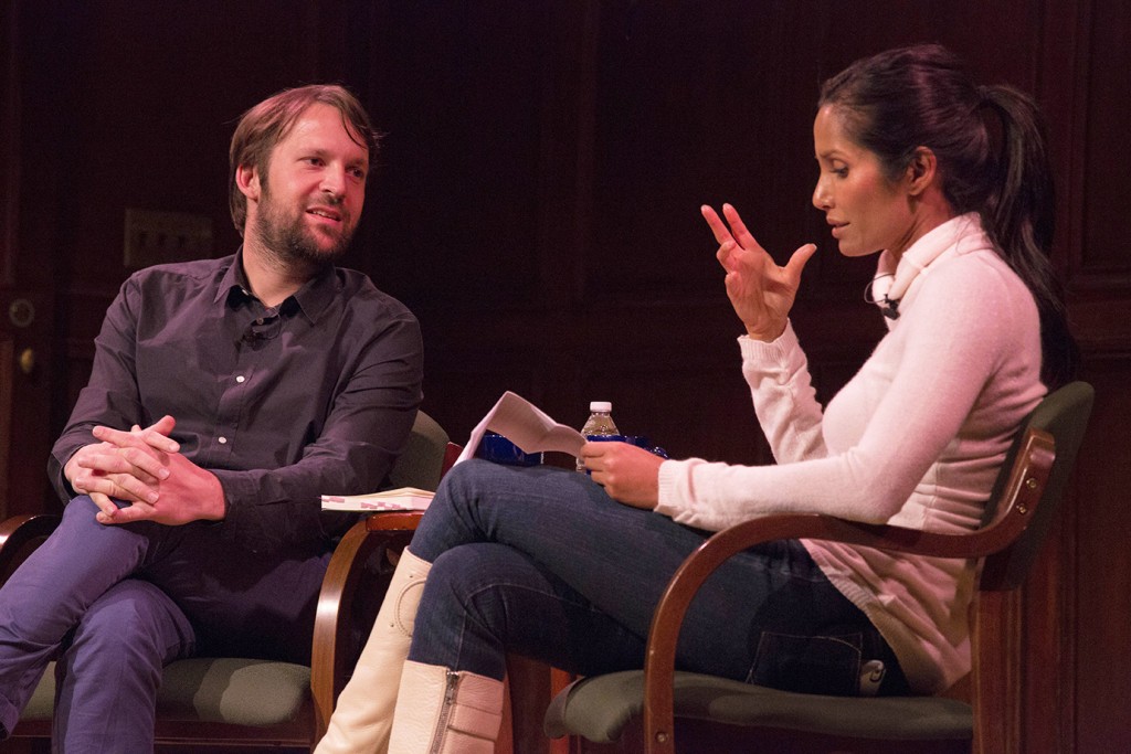 World renowned chef Redzepi of Noma sits with Padma Lakshmi at a 92Talk.  Joyce Culver