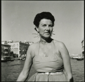 Peggy Guggenheim, 1952. Peggy Guggenheim Album, Private Collection. Photo: Eugene Kolb